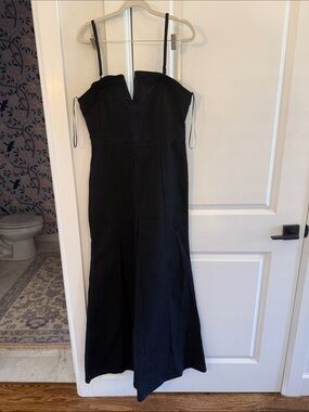 Vici Black Strapless Black Jumpsuit with Spaghetti Straps Large NEW